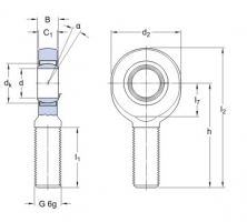 SKF SA 6 E kloubová hlavice