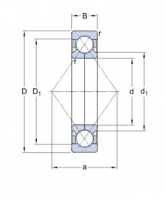 SKF QJ 211 MA/C3 čtyřbodové ložisko