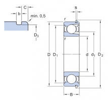 SKF 207-2ZNR kuličkové ložisko