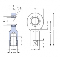 SKF SI 10 E kloubová hlavice