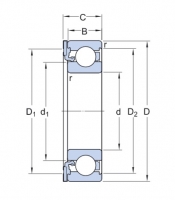 SKF ICOS-D1B06 TN9 kuličkové ložisko