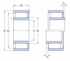 SKF C 2206 V válečkové ložisko