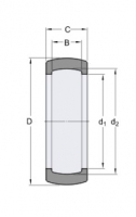 SKF RIS 208 A pryžový úložný kroužek