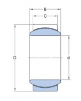 SKF GE 4 C bezúdržbové kloubové ložisko tvrdochrom/PTFE