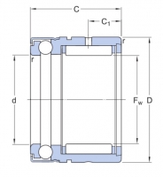 SKF NX 30 Z jehlové ložisko kombinované