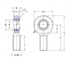 SKF SA 30 ES-2RS kloubová hlavice