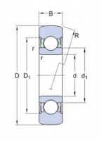 SKF 361203 R ložisková kladka