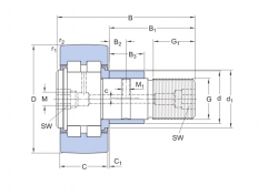 SKF PWKRE 40.2RS snímací kladka