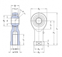 SKF SILKAC 8 M kloubová hlavice