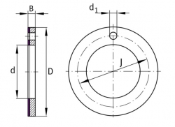 SKF PCMW 102001.5 E axiální kluzný kroužek, ocel-PTFE