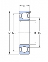 SKF 208-2Z kuličkové ložisko