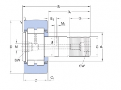 SKF PWKR 47.2RS snímací kladka