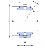 SKF GE 80 ES-2LS kloubové ložisko ocel/ocel