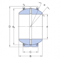 SKF GEH 50 ES-2LS kloubové ložisko ocel/ocel