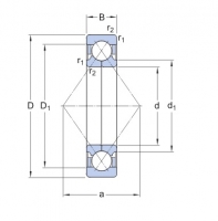 SKF QJ 310 PHAS/C3 čtyřbodové ložisko